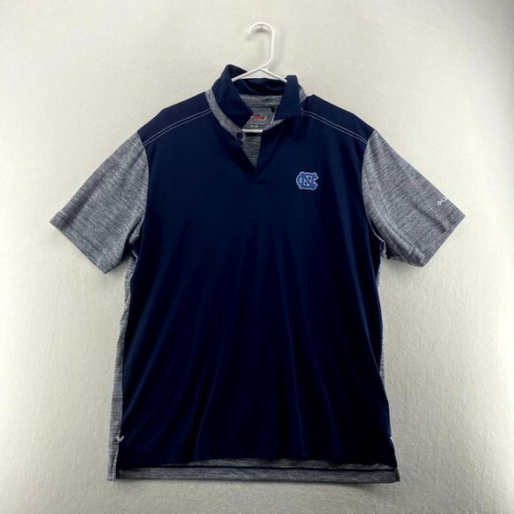 Columbia Golf Navy North Carolina Embroidered Polo Athletic Wear Mens Size XL - Picture 1 of 12